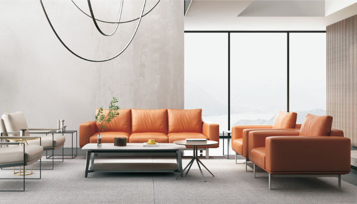 Canapé de bureau design Premium DADA pour espace professionnel Maroc